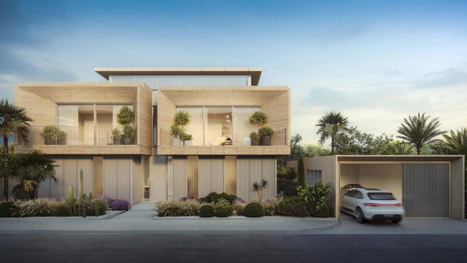 Entrance of the Eden House Dubai Hills Villa A five-bedroom villa