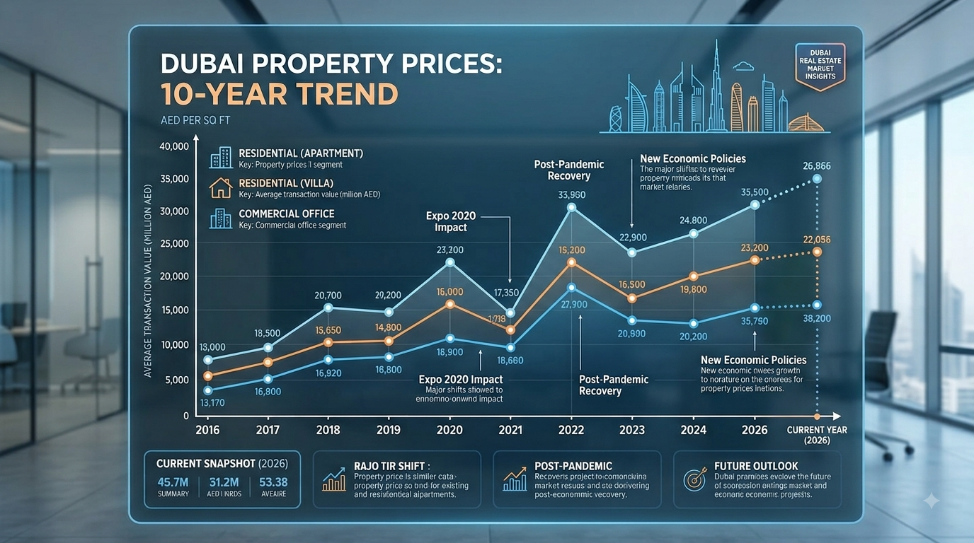 Image: Dubai Property Prices Last 10 years