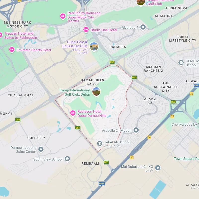 Damac Golf Greens Connectivity Image