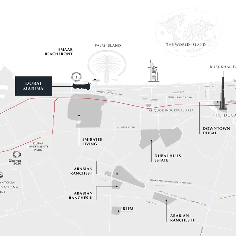 Damac Cavalli Tower Connectivity Image