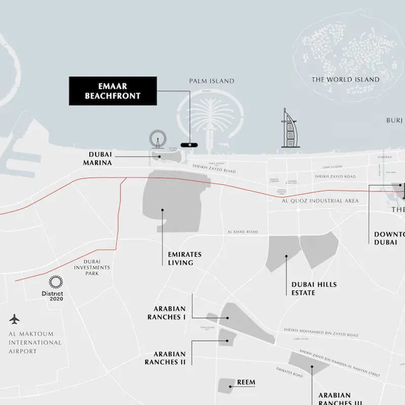Emaar Address Residences The Bay Connectivity Image