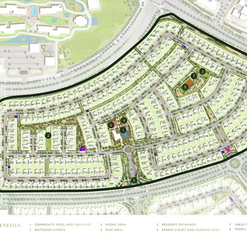 Emaar Sidra 3 Villas location image
