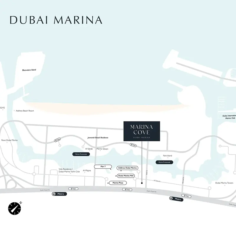 Emaar Marina Cove location image