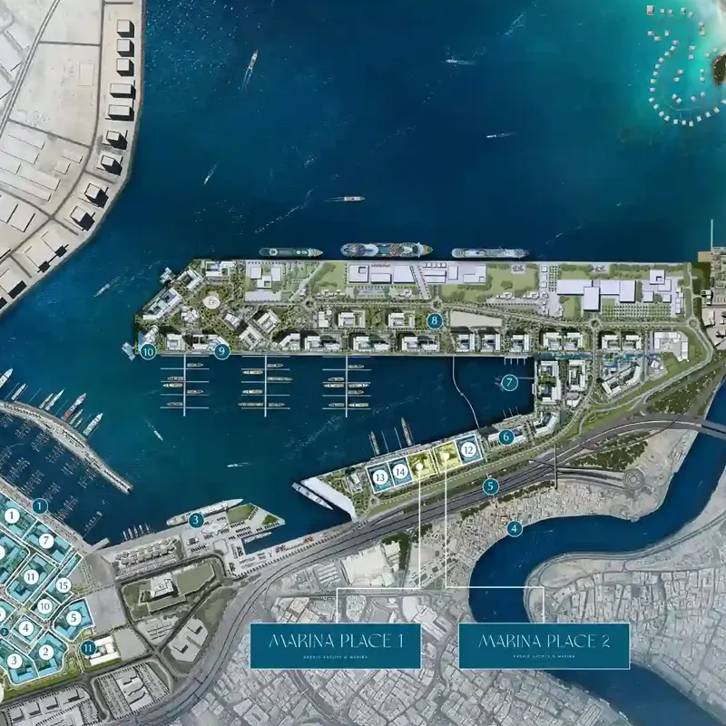 Emaar Marina Place location image