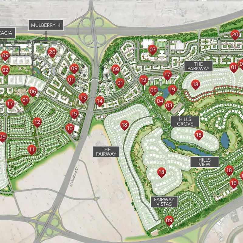 Emaar Parkway Vistas location image