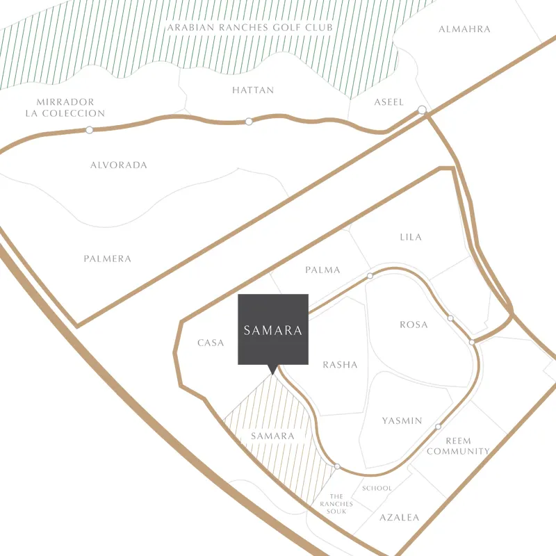Emaar Samara Villas location image