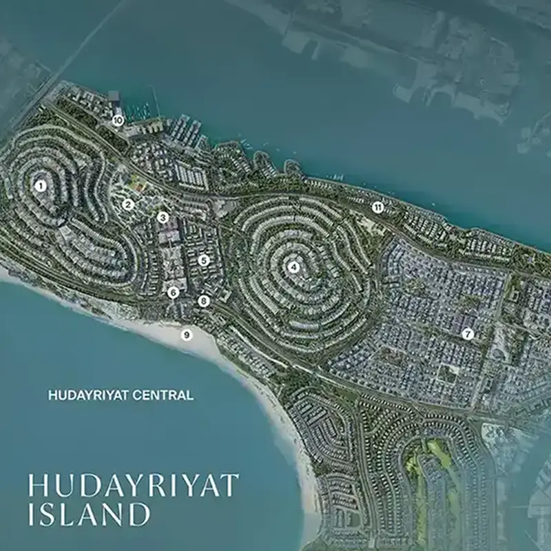 Hudayriyat Golf Estates by Modon location image