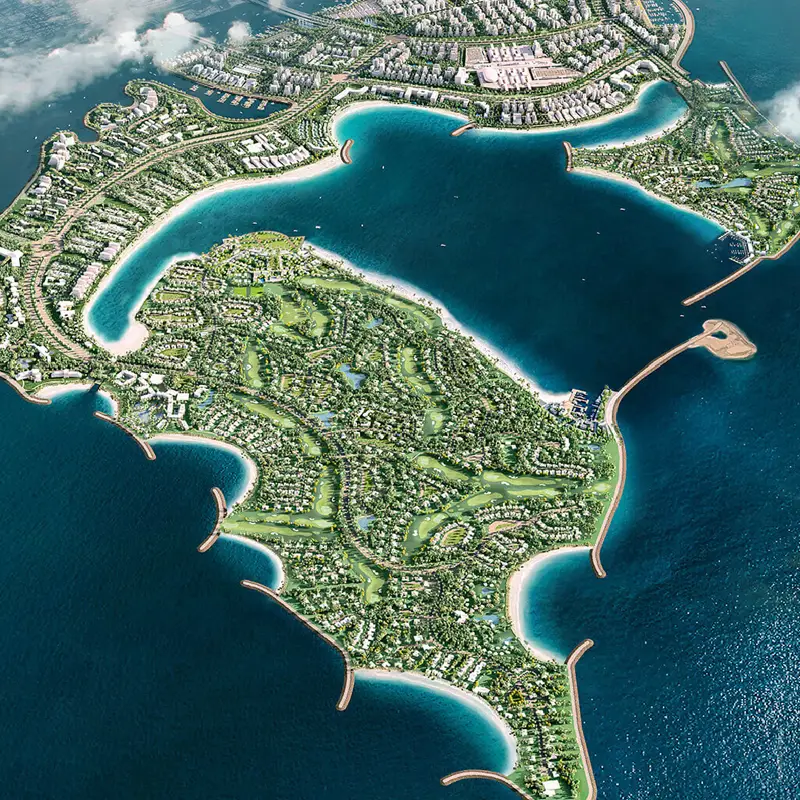 Nakheel Dubai Islands location image