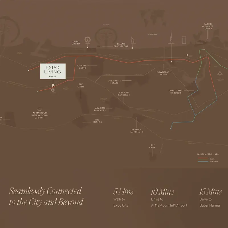 Emaar Terra Gardens Connectivity Image