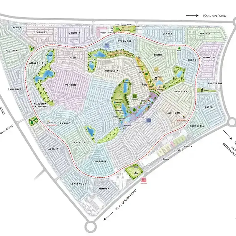 DAMAC Bait Al Aseel Villas location image