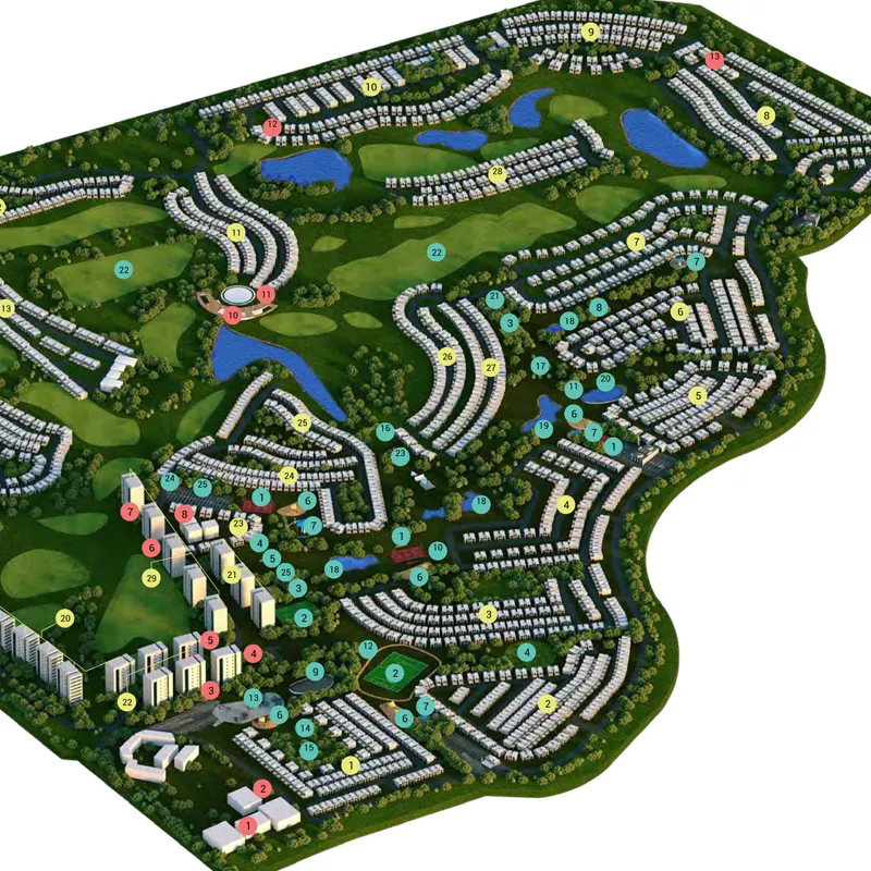 Damac Gems Estates location image