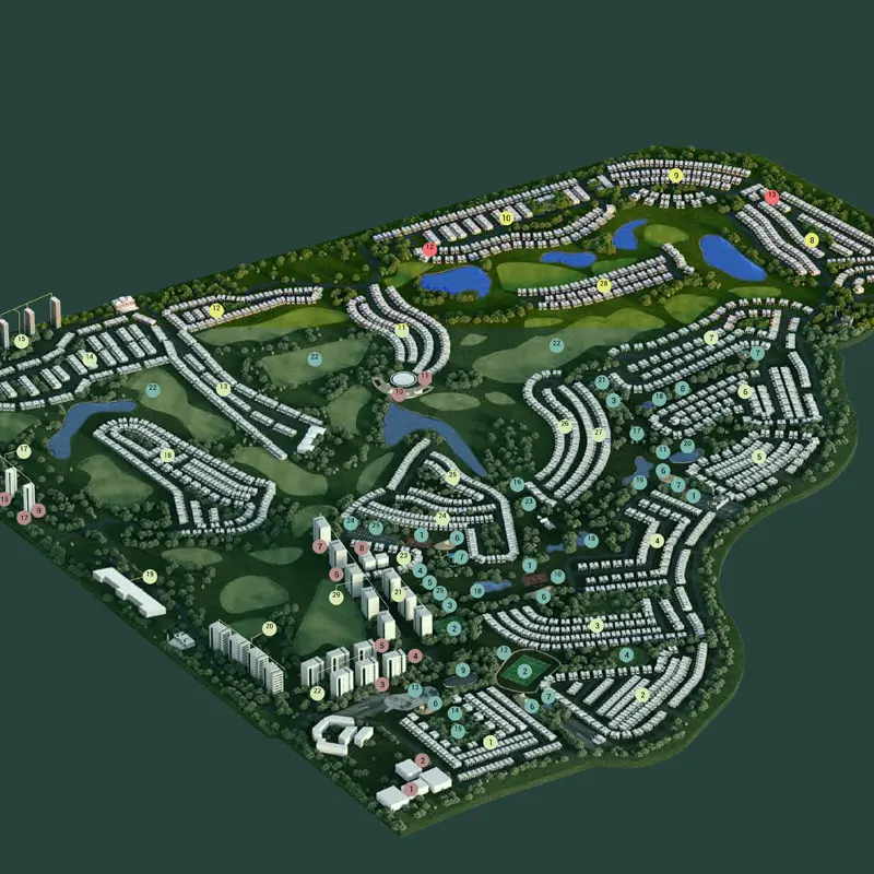 Damac Hills Villas location image