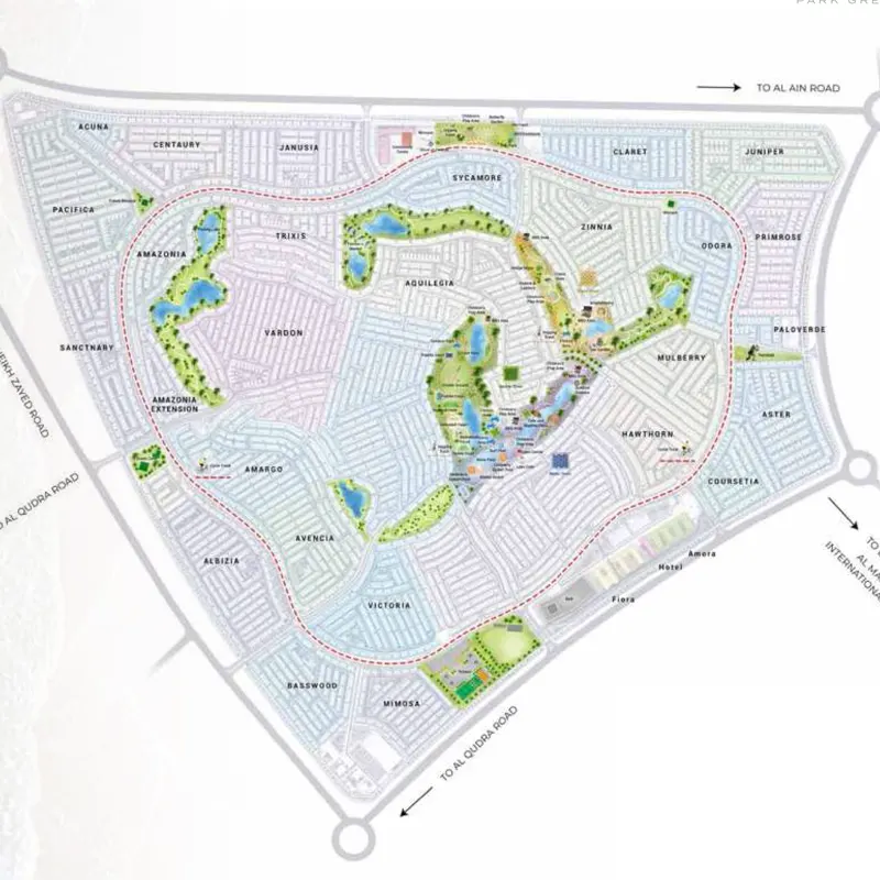 Damac Park Greens location image