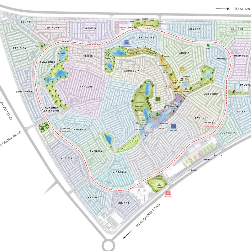 Damac Sahara Villas location image
