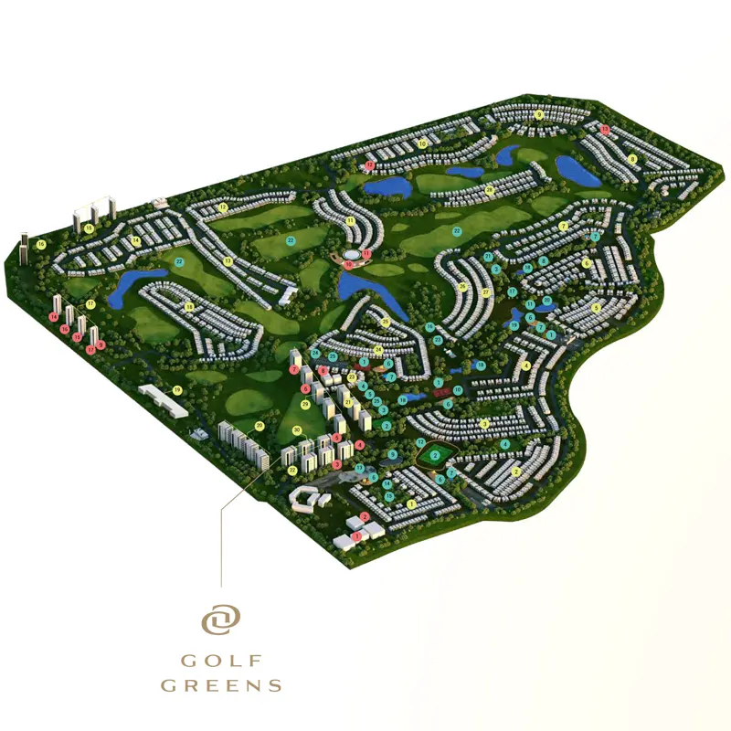 Damac Golf Greens location image