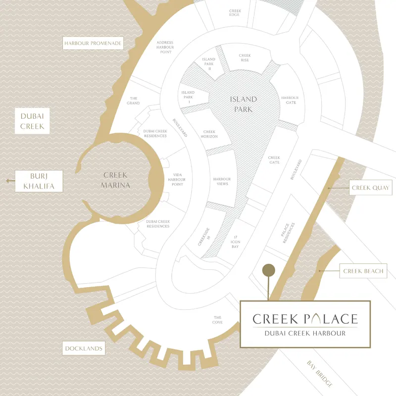 Emaar Creek Palace location image