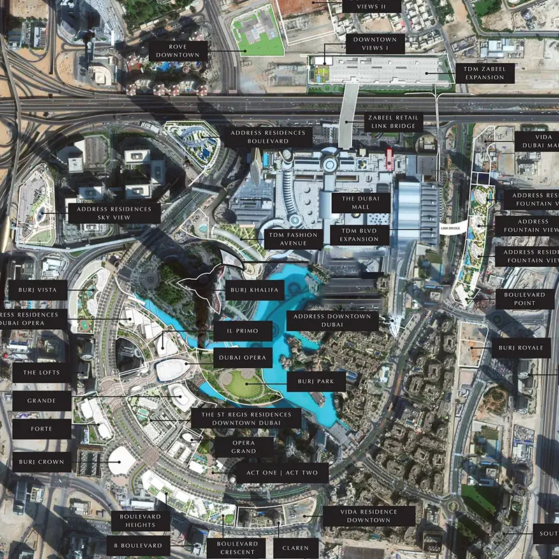 Emaar Downtown Views II location image