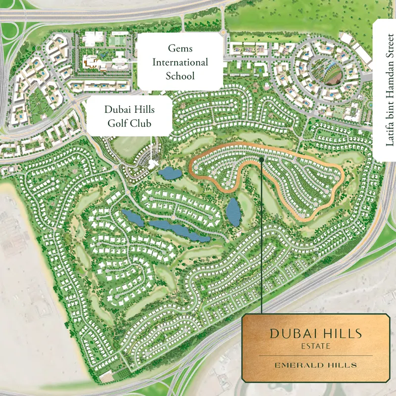 Emaar Emerald Hills location image