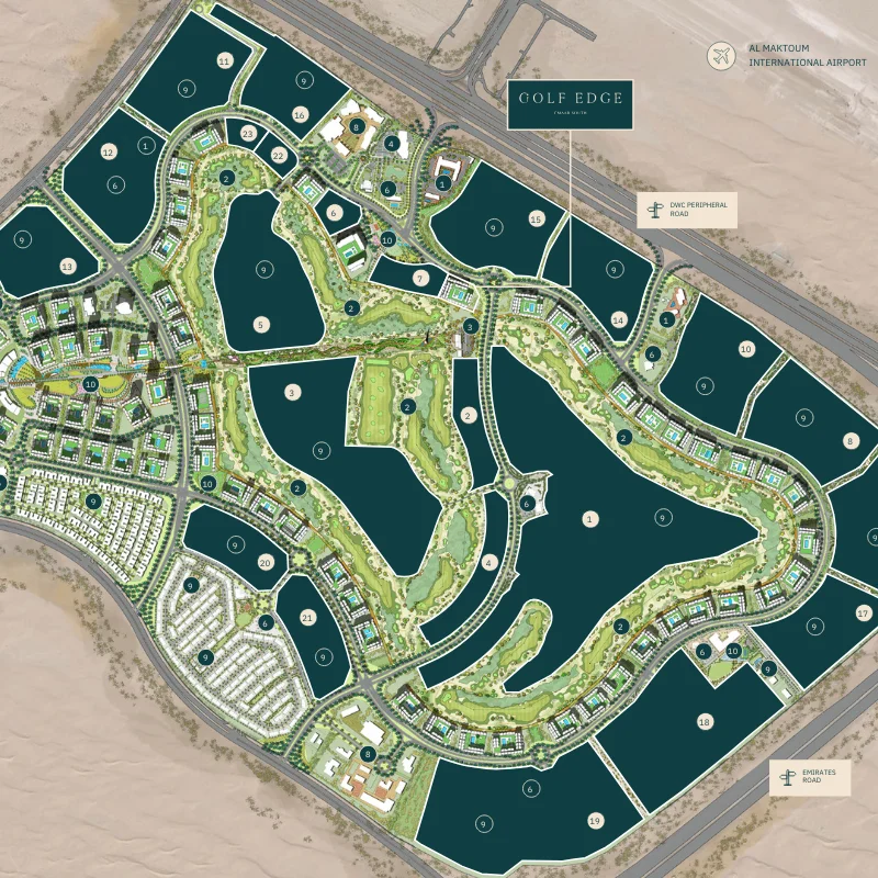 Emaar Golf Edge location image