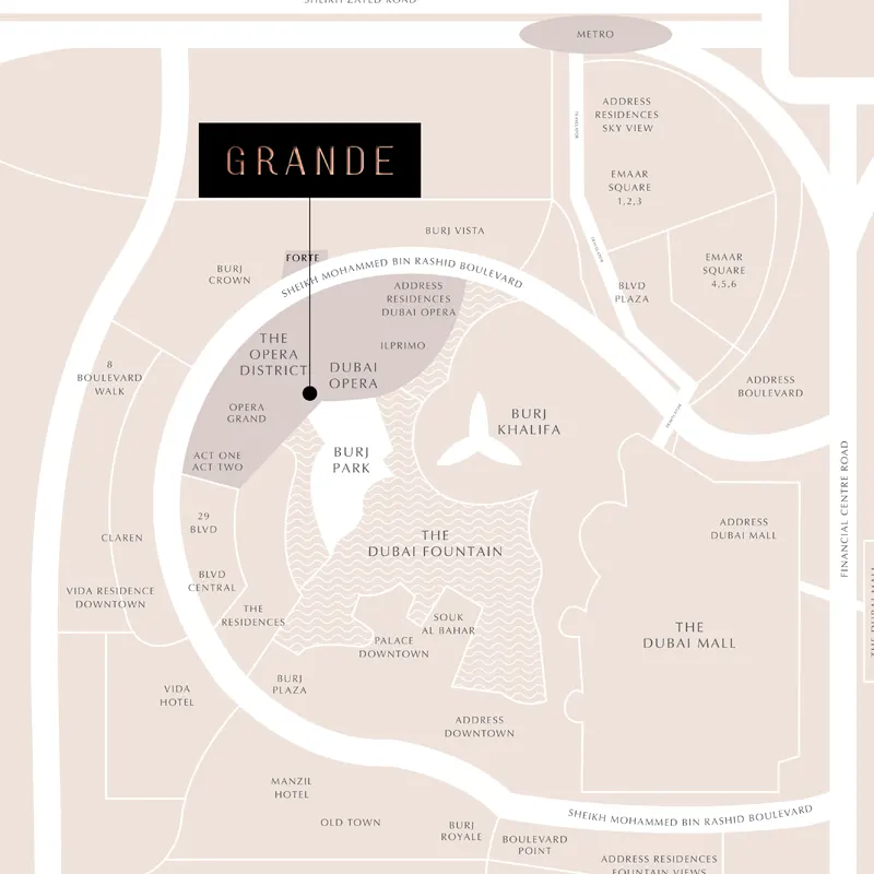 Emaar Grande Signature Residences location image