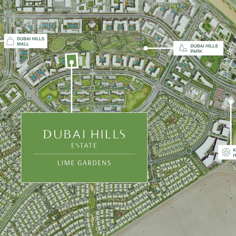 Emaar Lime Gardens location image