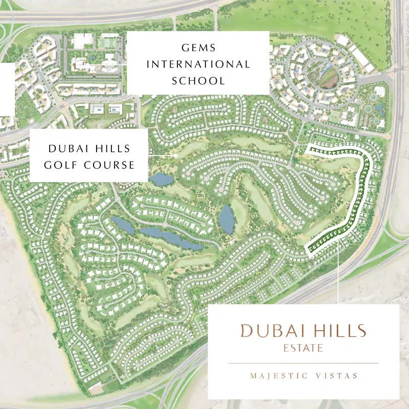Emaar Majestic Vistas location image