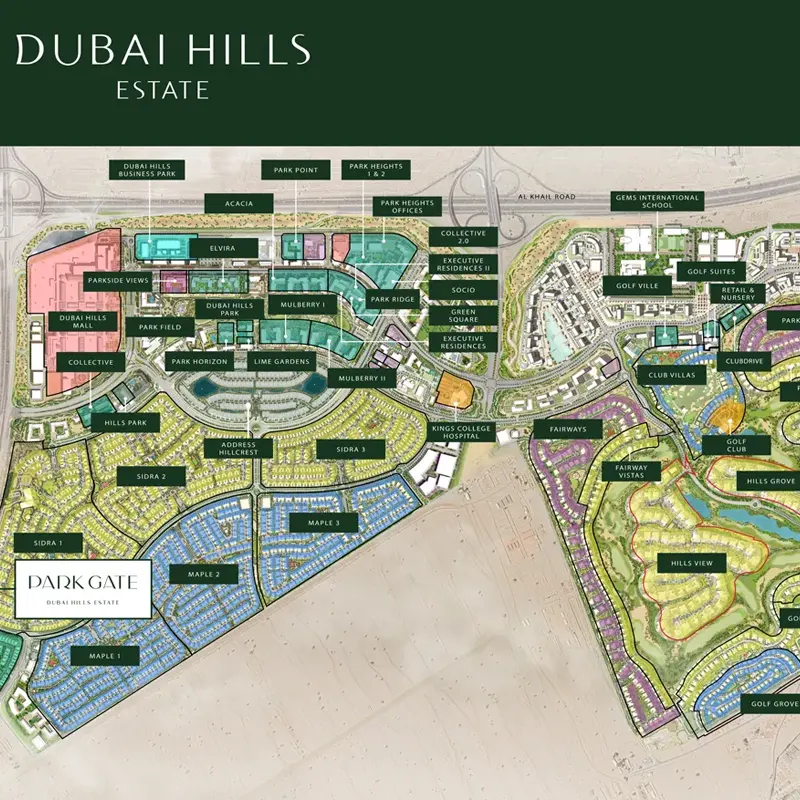 Emaar Park Gate location image