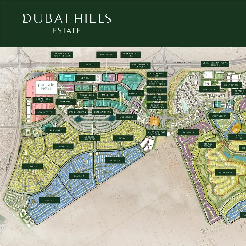 Emaar Parkside Views location image