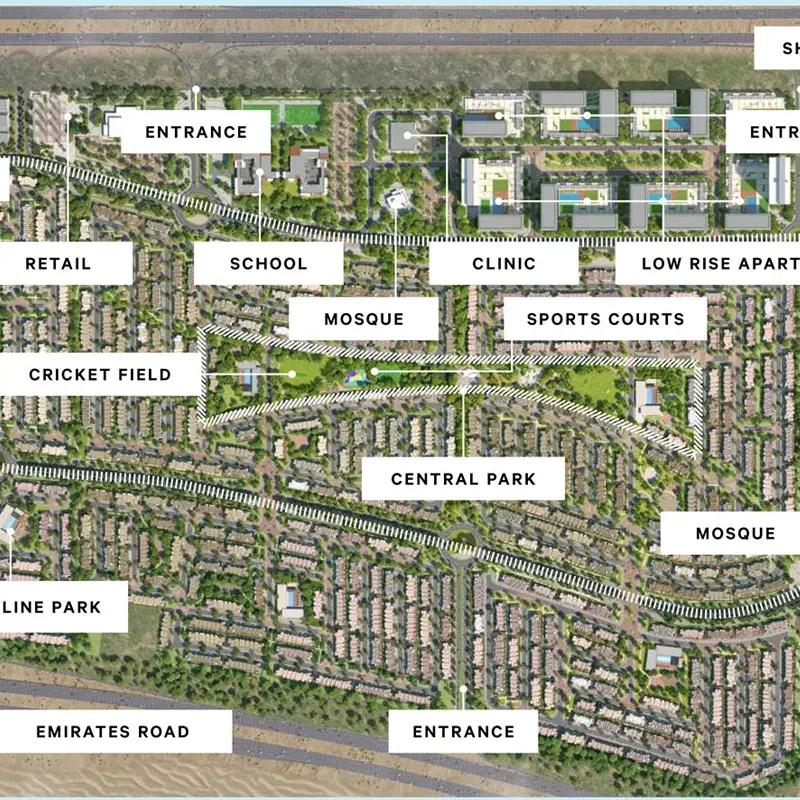 Emaar Standalone Villas location image