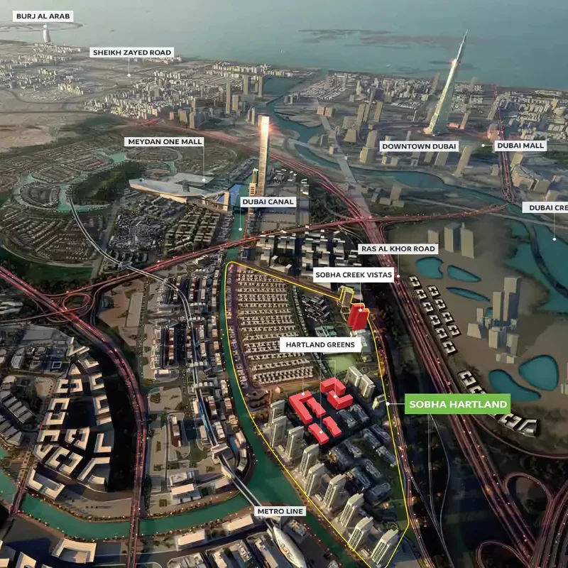 Sobha Hartland Greens Phase 2 location image