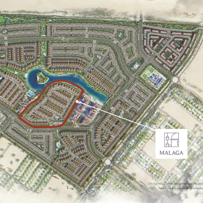 Malaga Villas location image