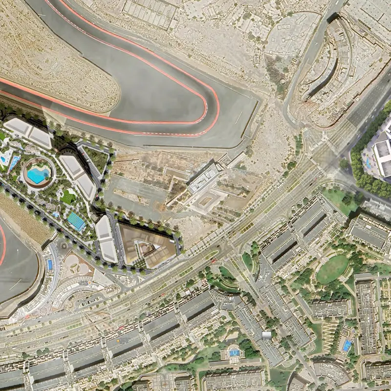 Sobha Motor City location image