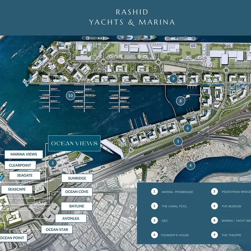 Emaar Ocean Views location image