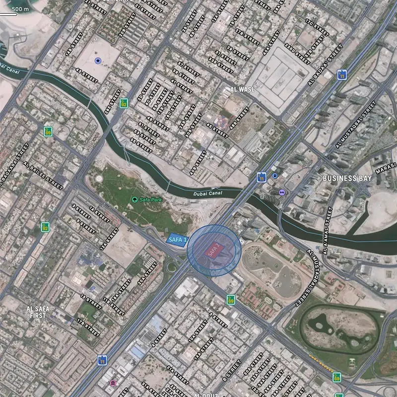 DAMAC Safa 2 Location Image