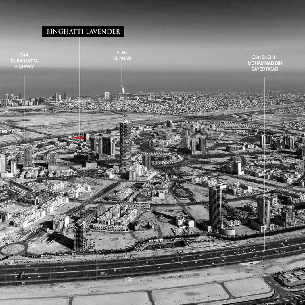 Binghatti Lavender Location Image