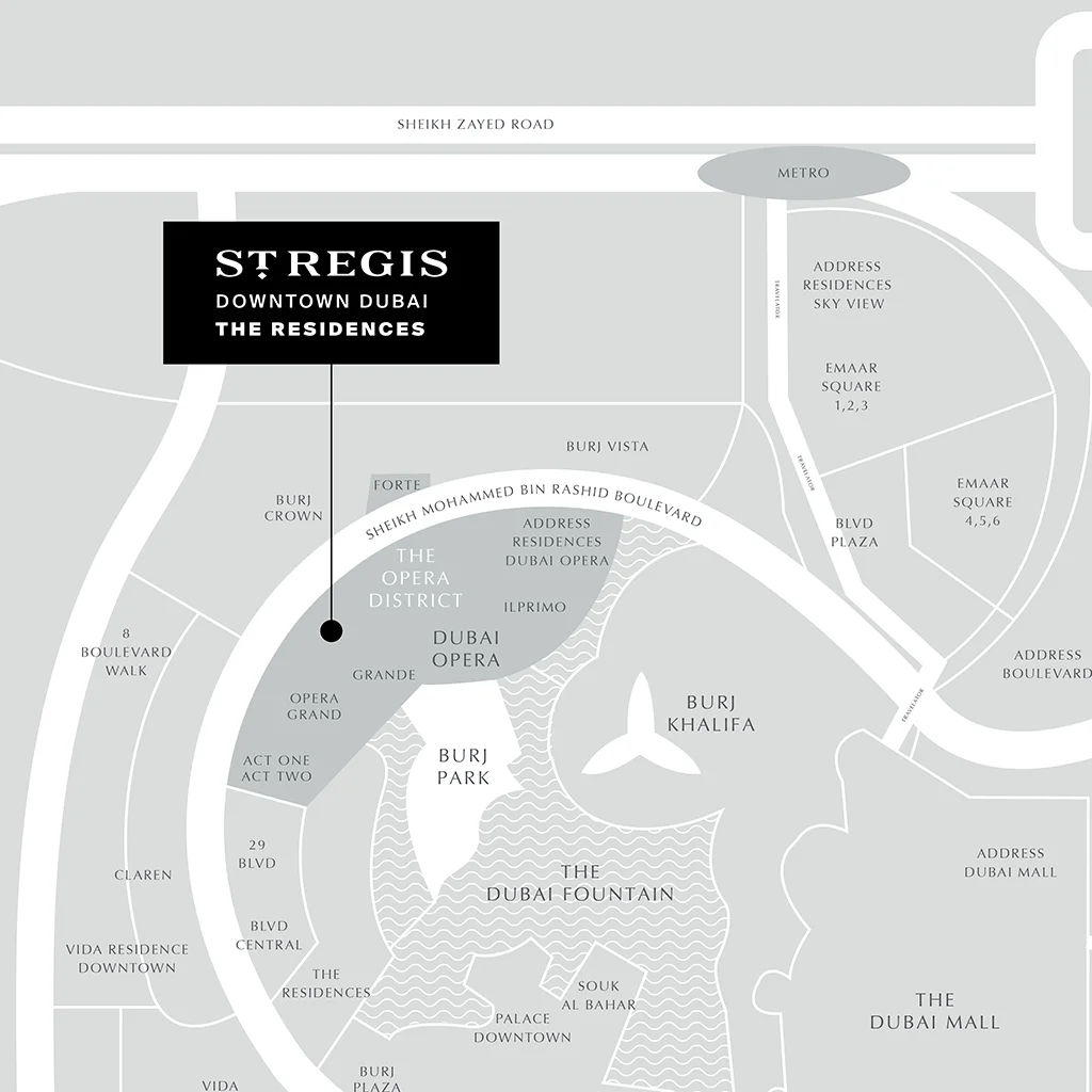 Emaar St Regis The Residences Connectivity Image