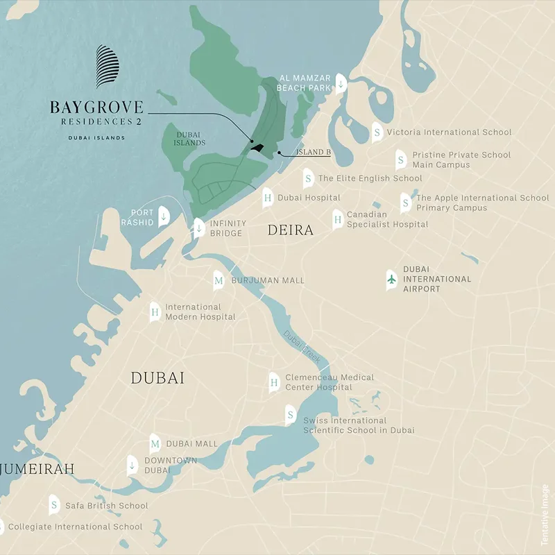 Nakheel Bay Grove Residences 2 Connectivity Image