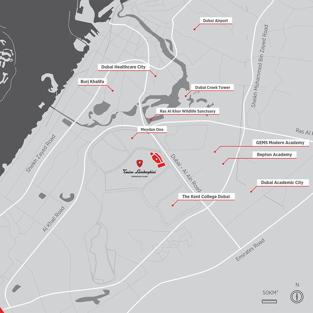 Tonino Lamborghini Residences Connectivity Image