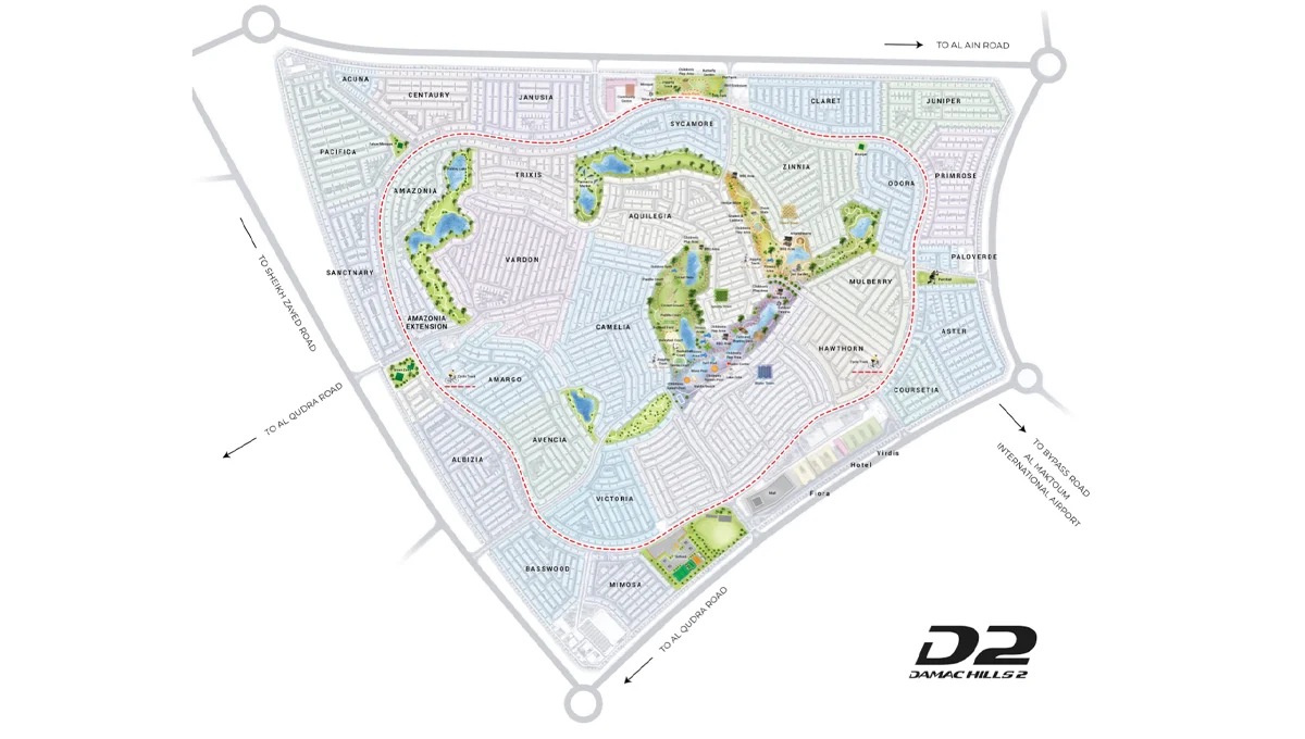 Damac hills 2 Master plan images