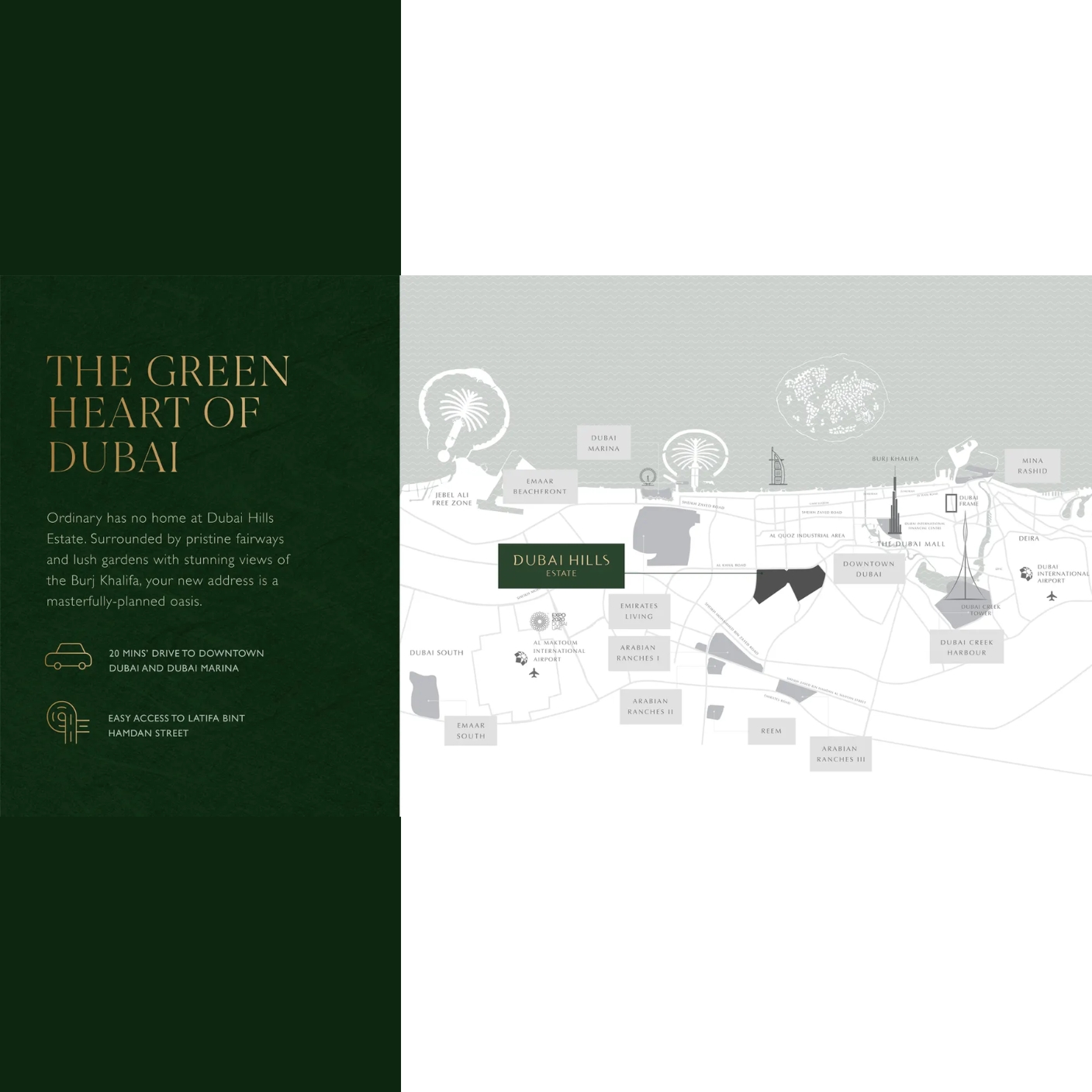 Emaar Golf Place Terraces Connectivity Image