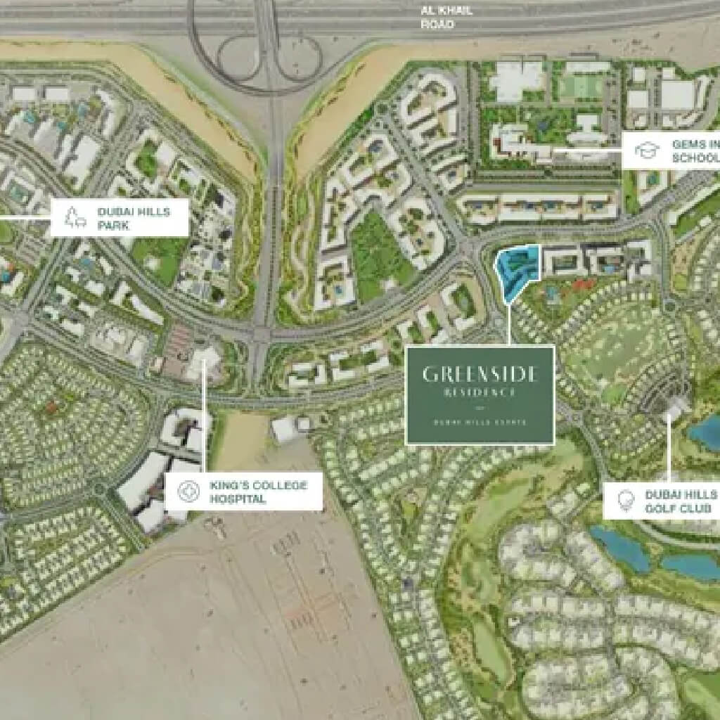 Emaar Greenside Residence Connectivity Image