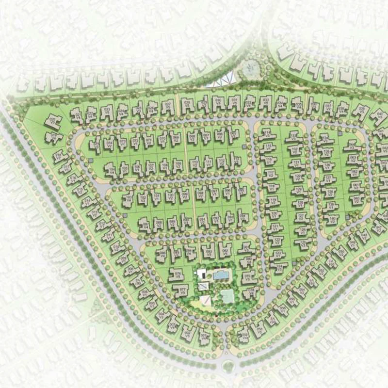 Emaar Rasha Villas Location Image