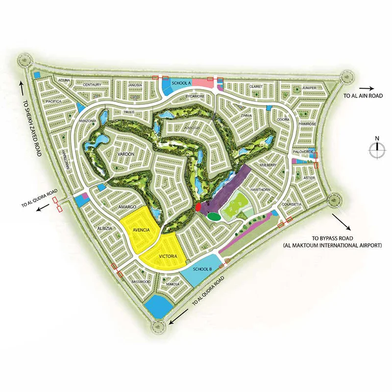 Damac Sahara Villas Location Image