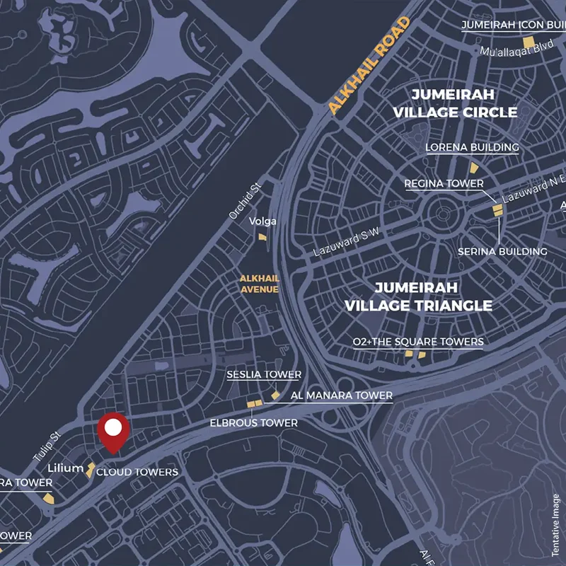 Tiger Guzel Towers Location Image