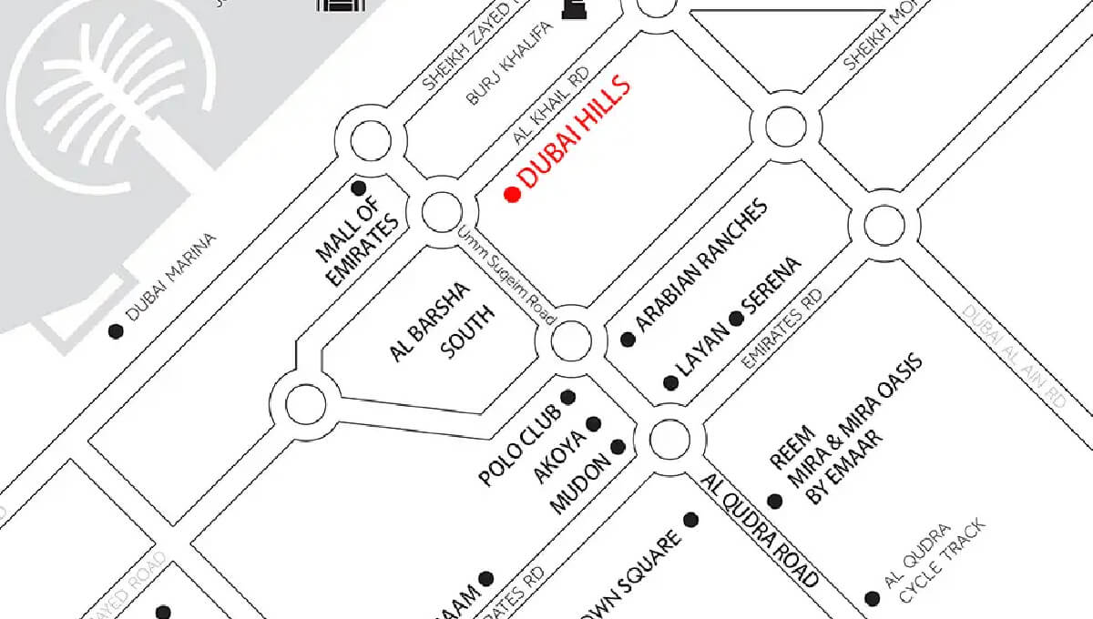 Emaar Park Gate Connectivity Image