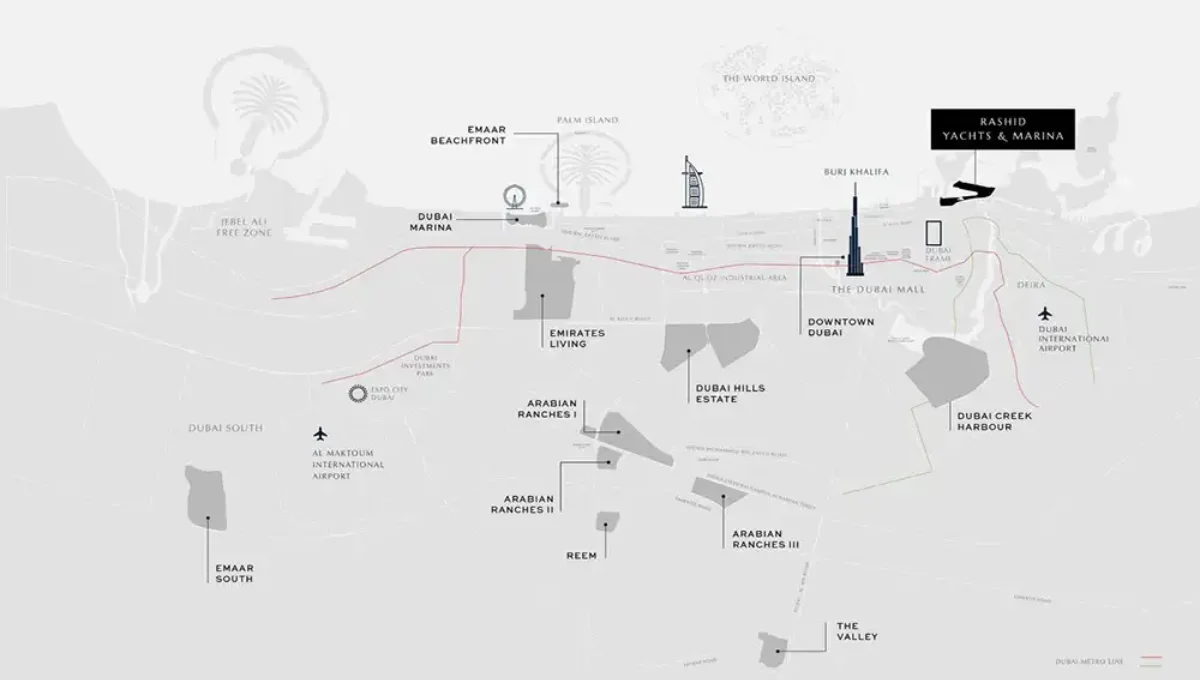 Rashid yachts & Marina Master plan map