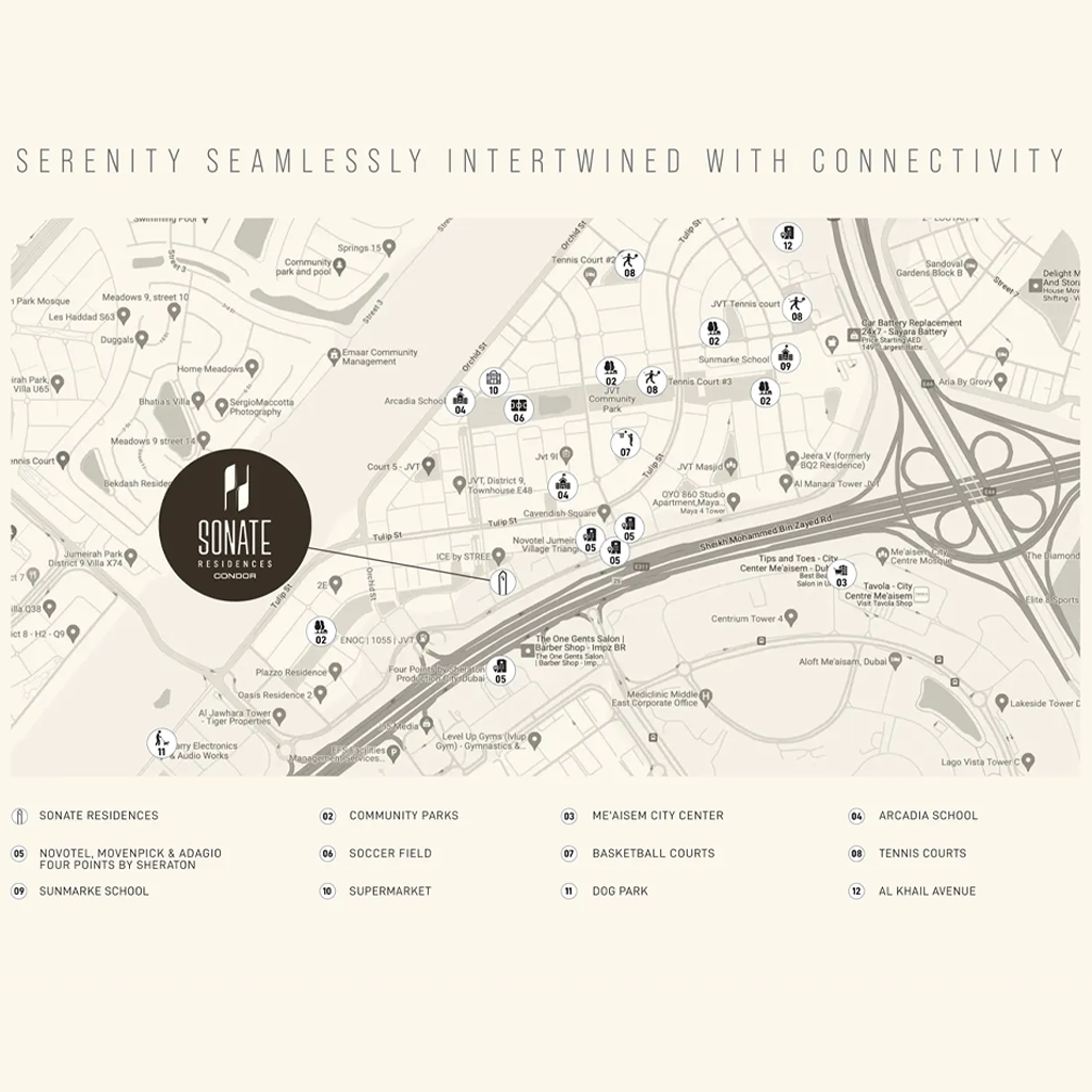 Sonate Residences Connectivity Image