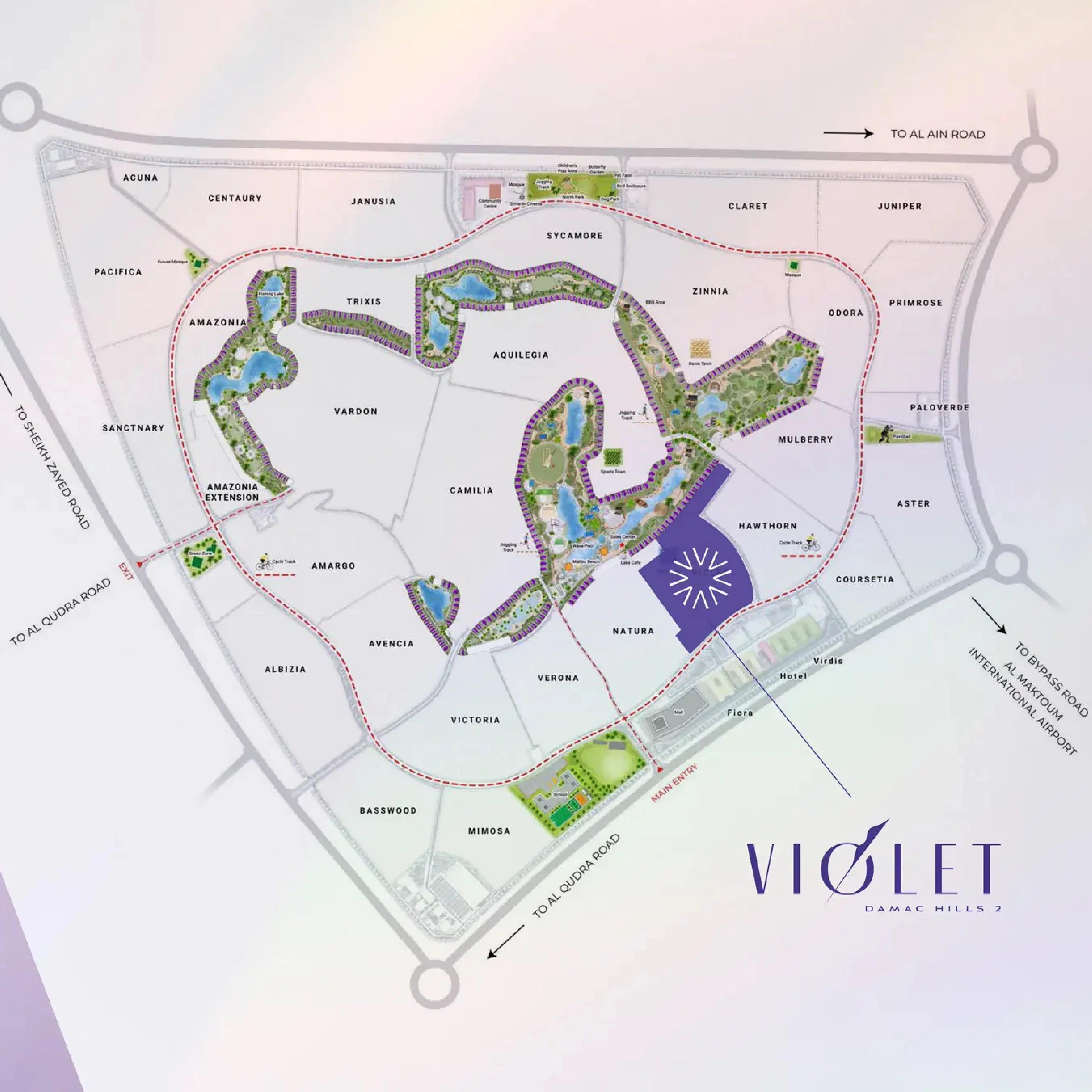 DAMAC Violet 2 Connectivity Image
