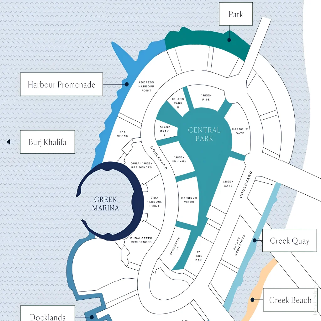 EMAAR Creek Marina Connectivity Image