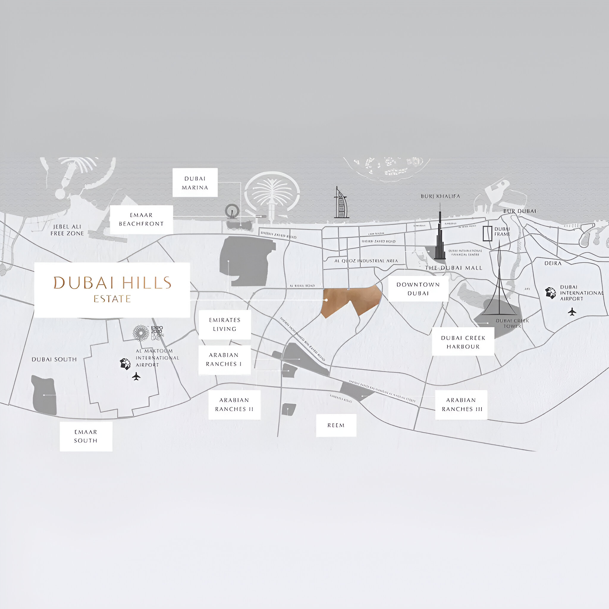 Emaar Majestic Vistas Connectivity Image
